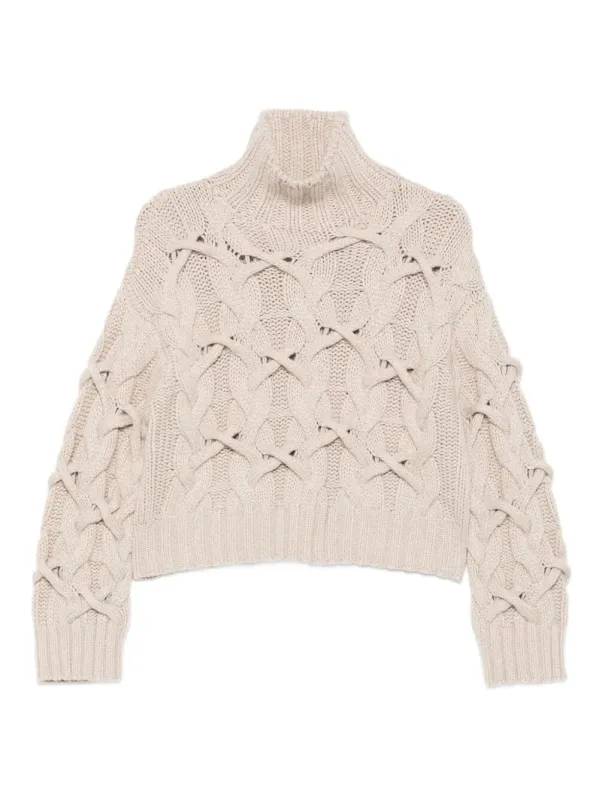 Cable-Knit Cashmere Sweater made by Brunello Cucinelli