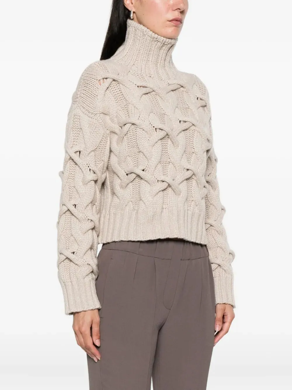 Cable-Knit Cashmere Sweater sold by Wanan Luxury product image thumbnail 2