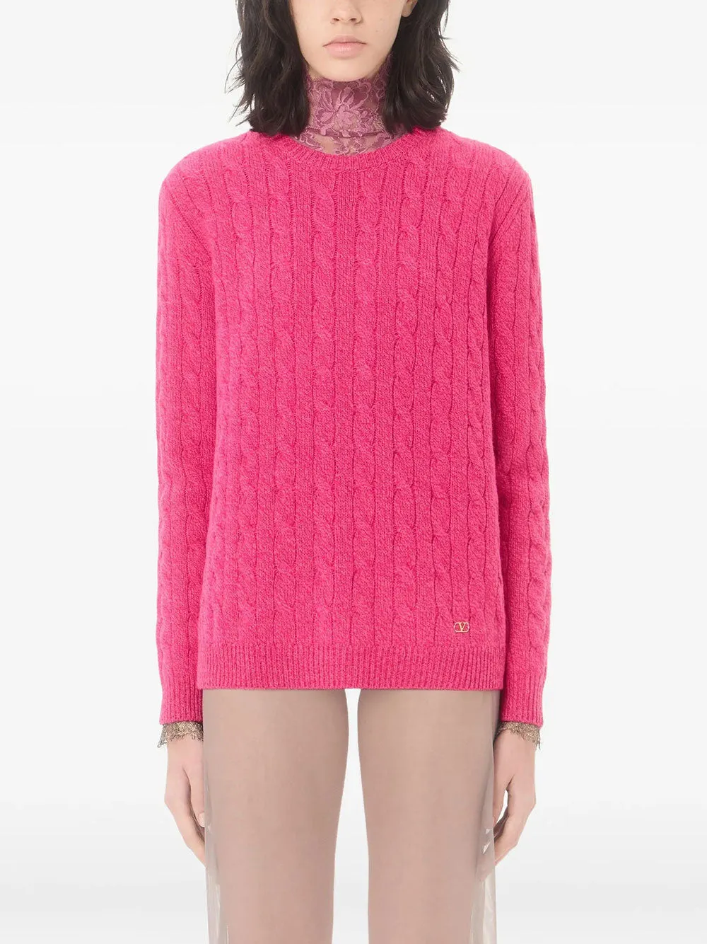 Wool MoulinÉ Cable-Knit Sweater sold by Wanan Luxury product image thumbnail 3