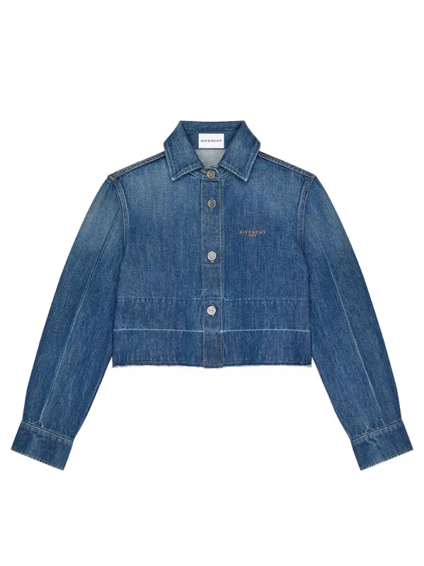Shirt In Medium Blue Denim made by Givenchy