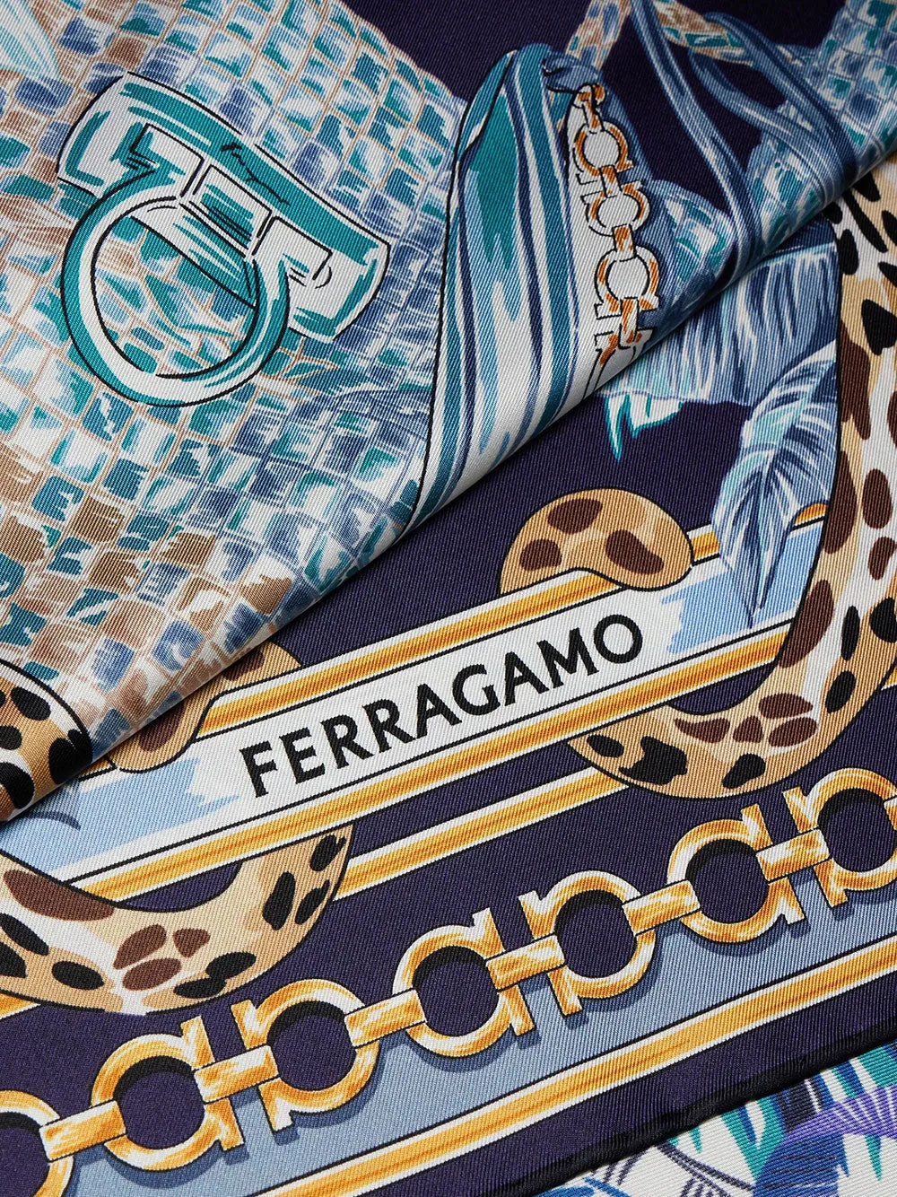 Felini Print Silk Scarf sold by Wanan Luxury product image thumbnail 3