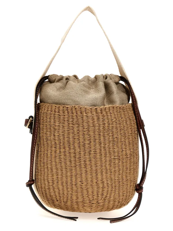 Woody Crossbody Bags Beige made by Chloe