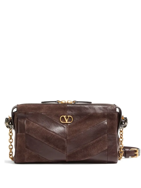 Panthea Small Leather Shoulder Bag made by Valentino Garavani