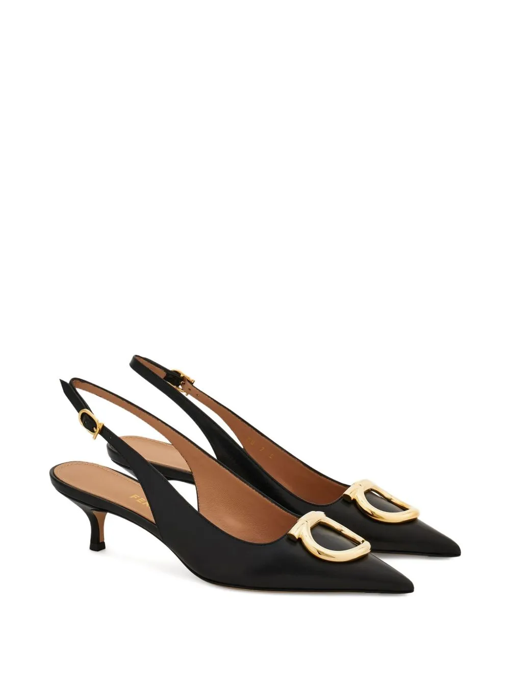 Gancini Leather Slingback Pumps sold by Wanan Luxury product image thumbnail 2