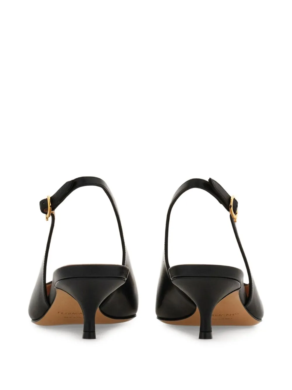 Gancini Leather Slingback Pumps sold by Wanan Luxury product image thumbnail 4