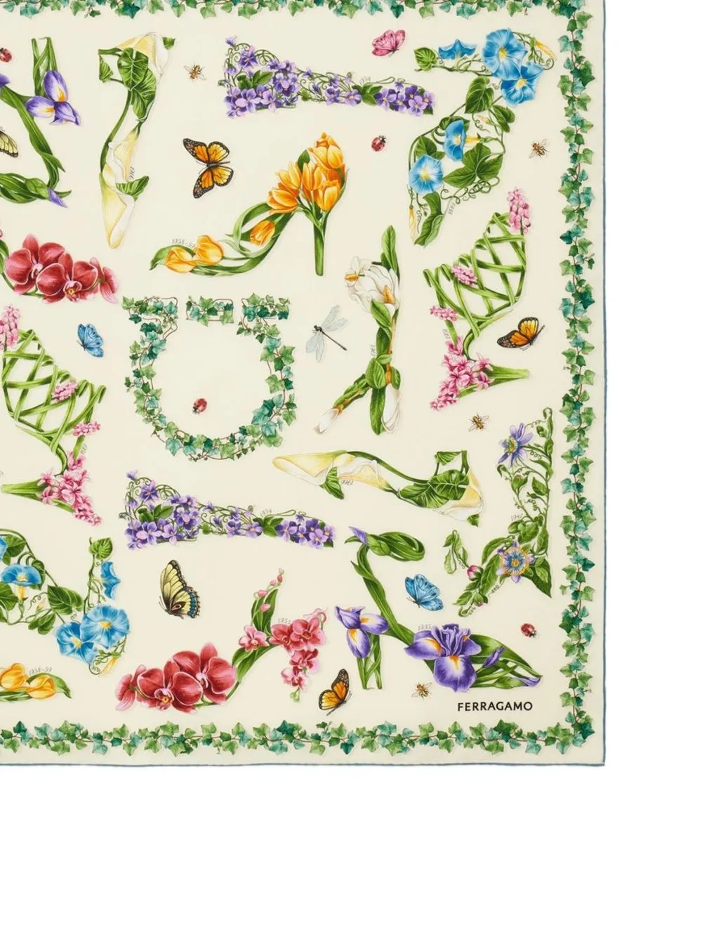 Printed Silk Foulard sold by Wanan Luxury product image thumbnail 2