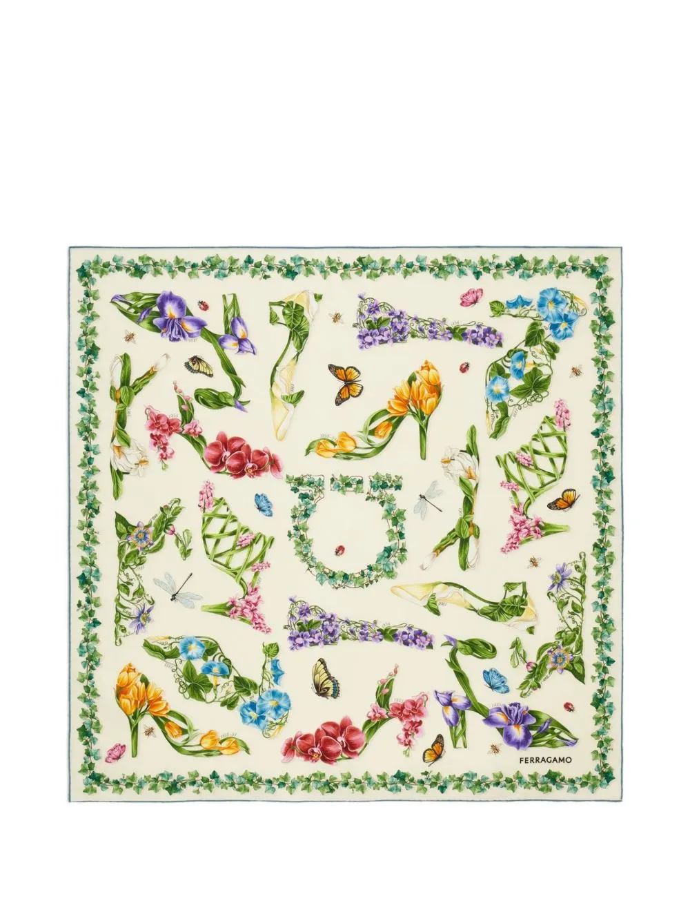 Printed Silk Foulard sold by Wanan Luxury
