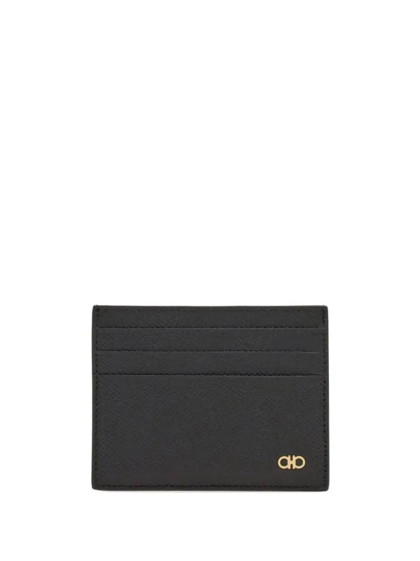 Micro Gancio Leather Card Case made by Salvatore Ferragamo