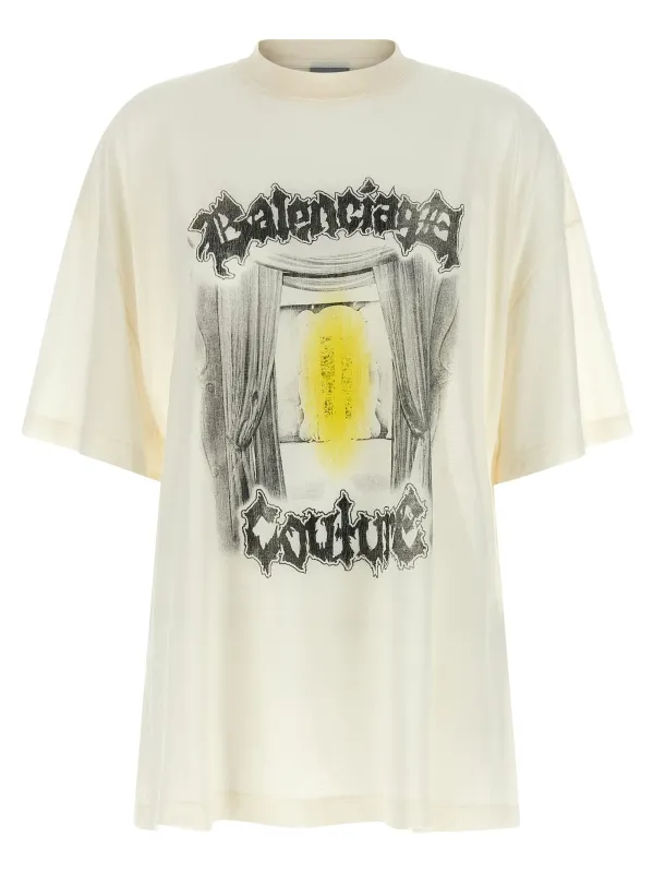 Shaped Salon De Couture T-Shirt White made by Balenciaga