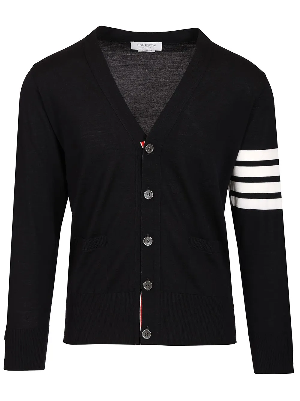 Classic 4-Barrelled Merino Wool Cardigan Knitwear Blue sold by Wanan Luxury