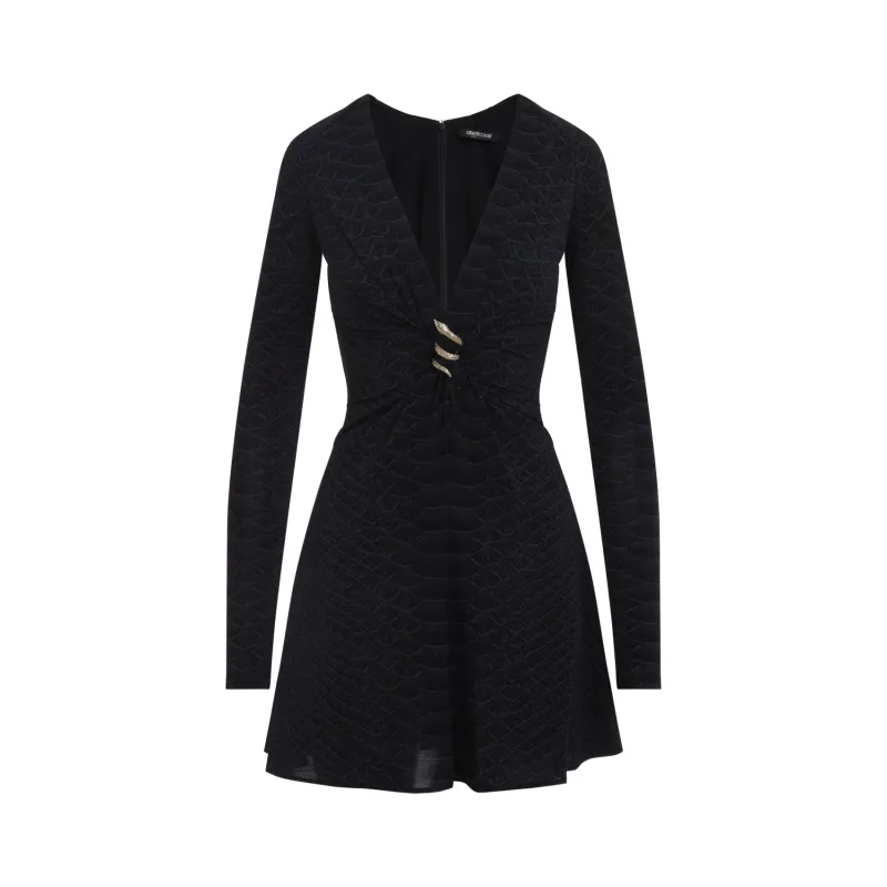 Mini Dresses Black made by Roberto Cavalli
