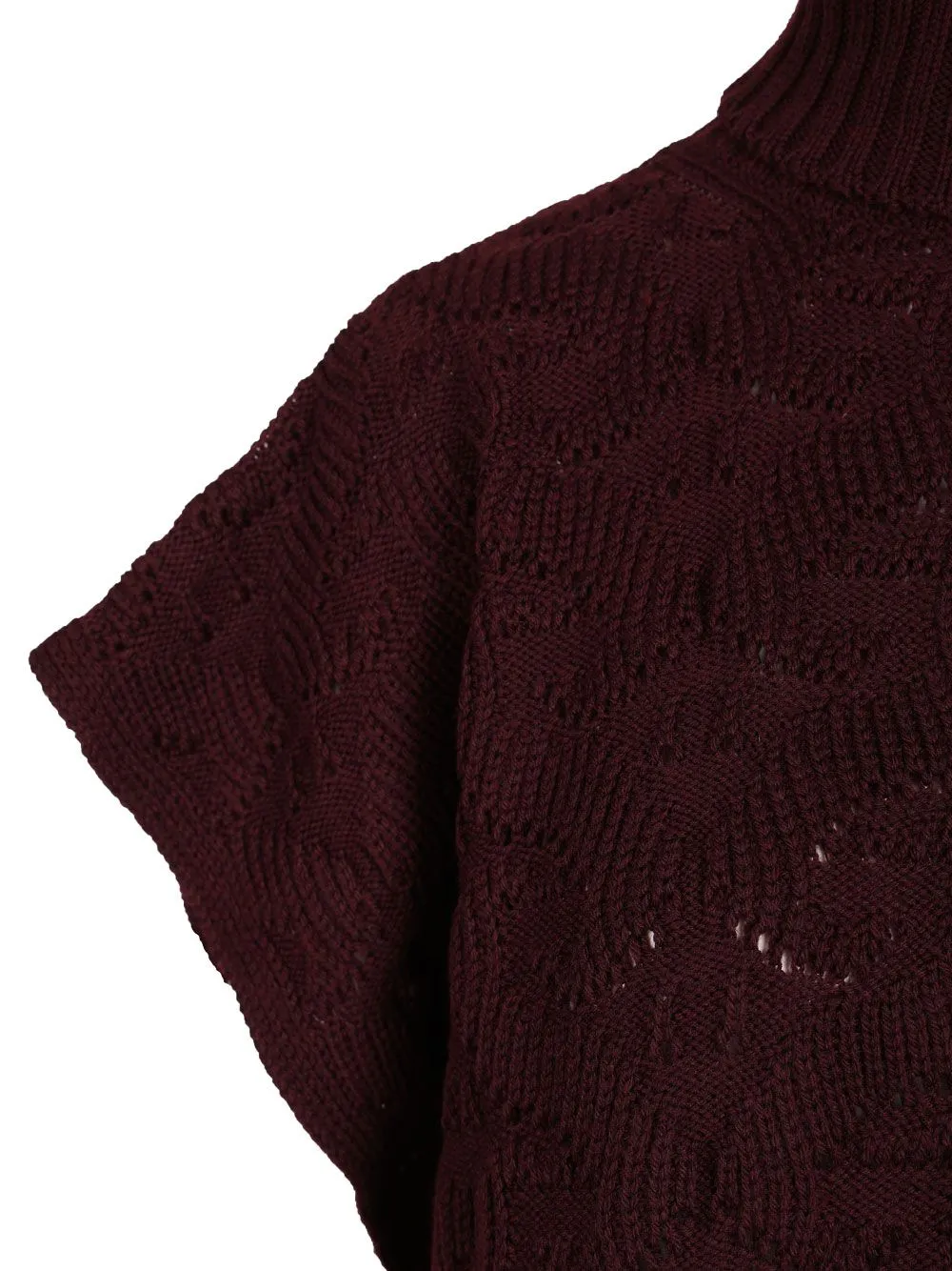 Turtleneck Sweater Knitwear Bordeaux sold by Wanan Luxury product image thumbnail 4