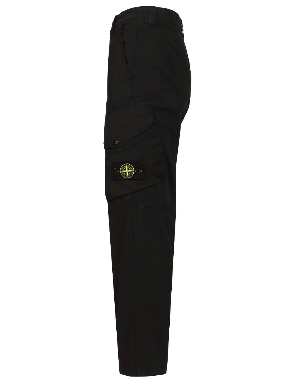 Stretch Organic Cotton Twill Cargo Trousers Black sold by Wanan Luxury product image thumbnail 3