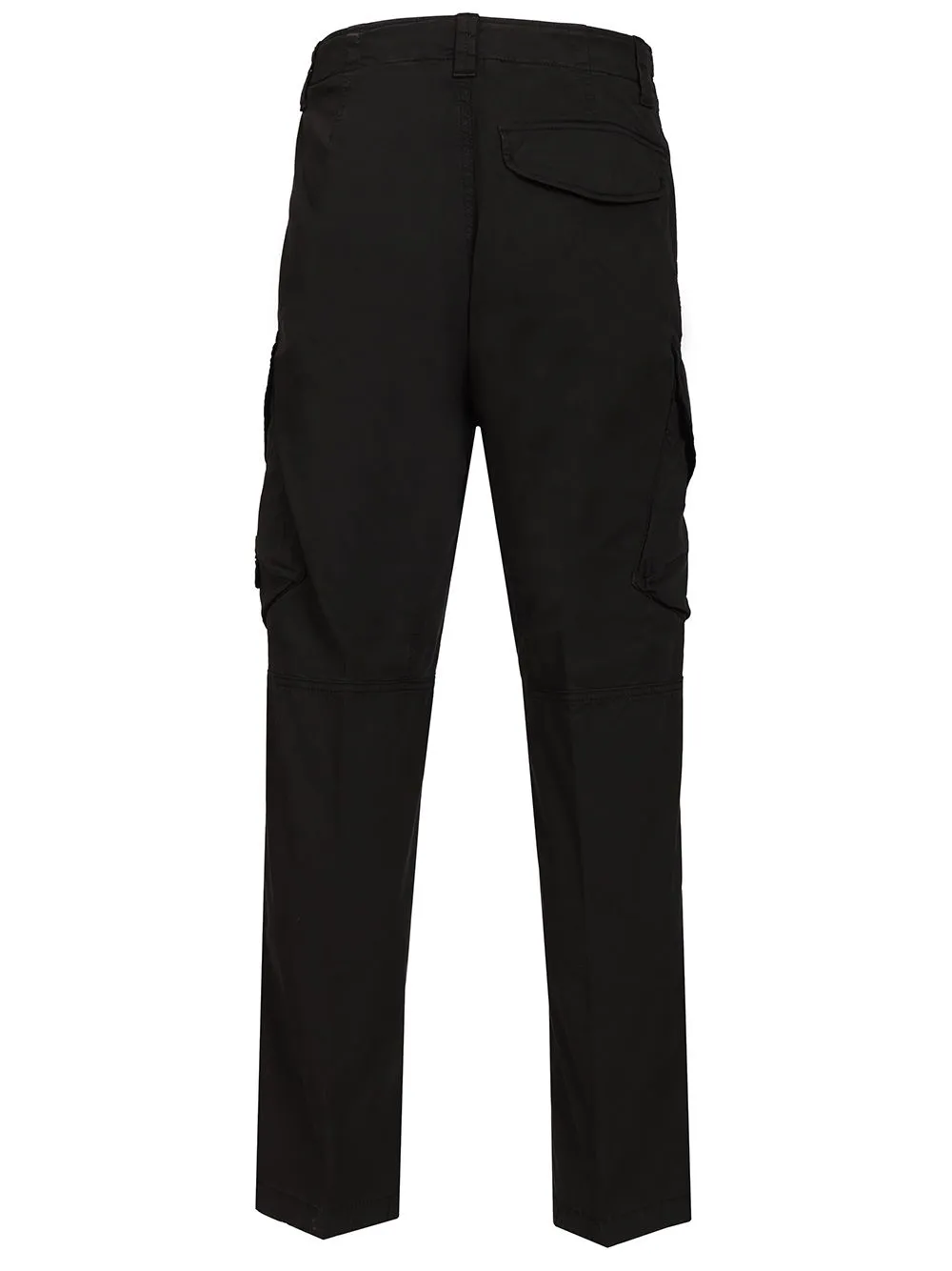 Stretch Organic Cotton Twill Cargo Trousers Black sold by Wanan Luxury product image thumbnail 2