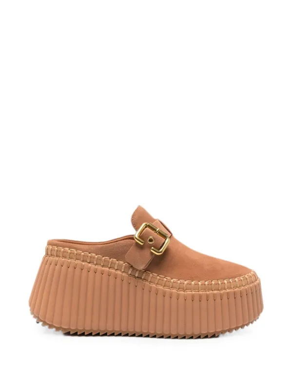 Nama Suede Leather Slippers made by Chloe
