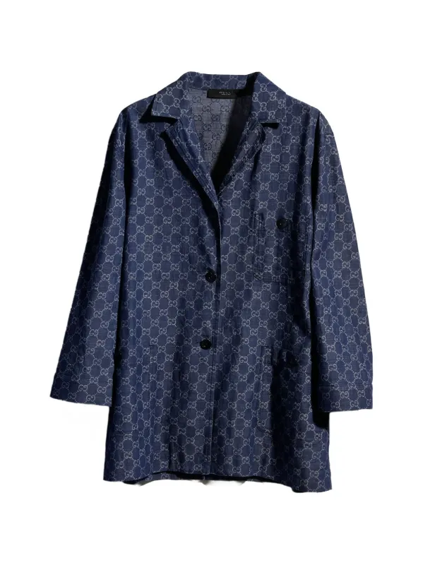 Gg Denim Cotton Shirt made by Gucci