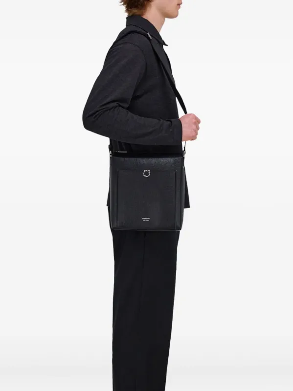 Gancini Leather Crossbody Bag made by Salvatore Ferragamo
