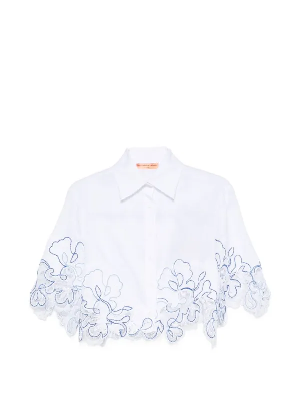 Lace Linen Shirt made by Ermanno Scervino