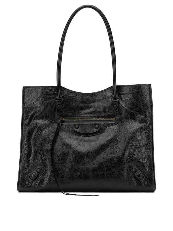 Le City Tote Shoulder Bags Black made by Balenciaga