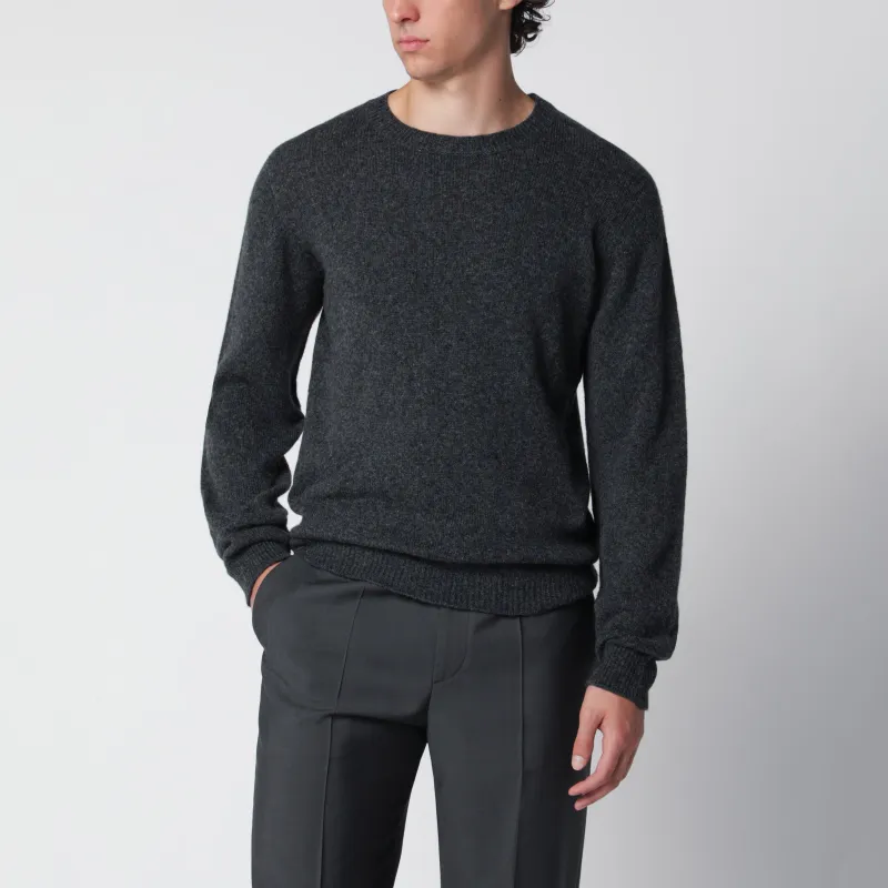 Anthracite Grey Wool-Blend Sweater made by Roberto Collina