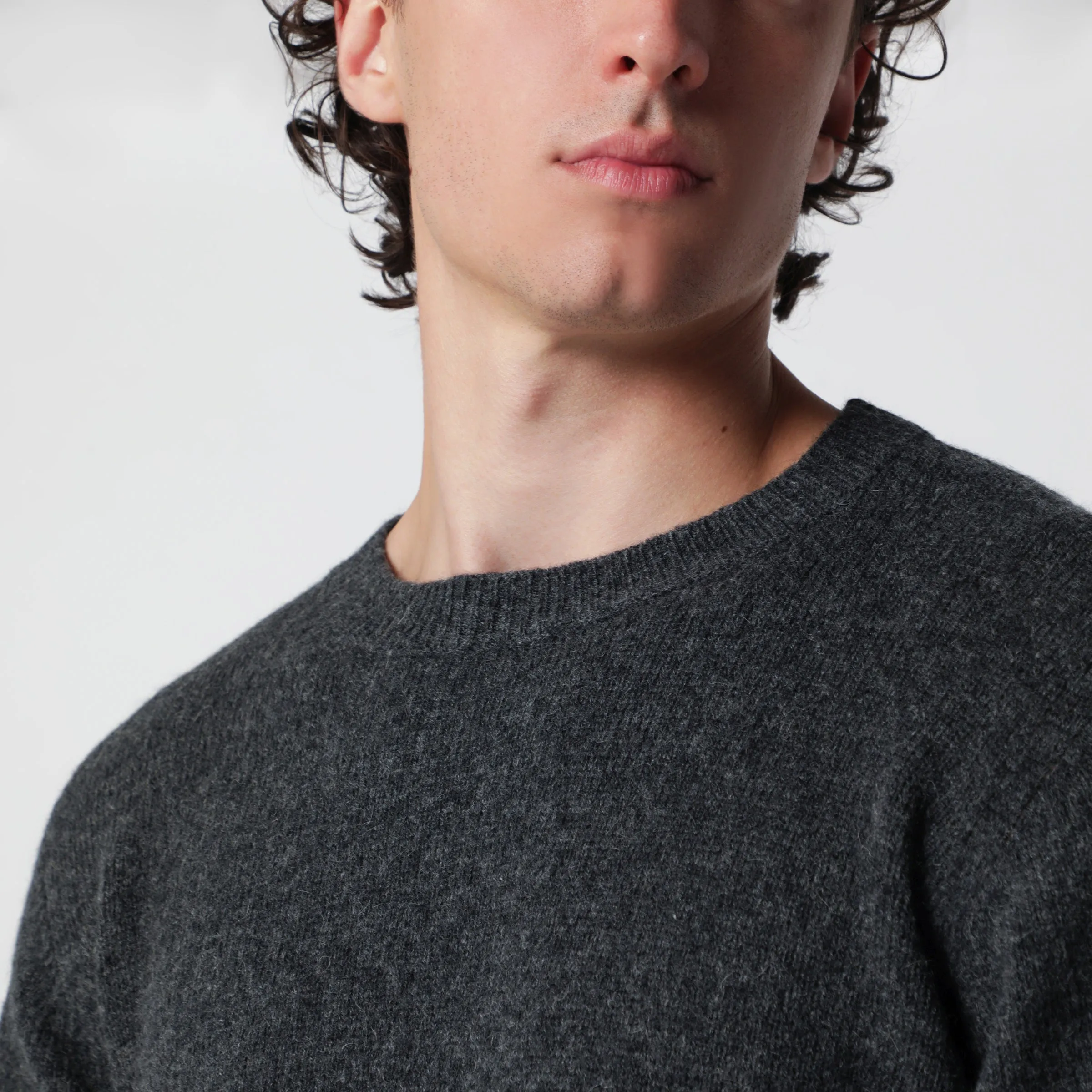 Anthracite Grey Wool-Blend Sweater sold by Wanan Luxury product image thumbnail 2