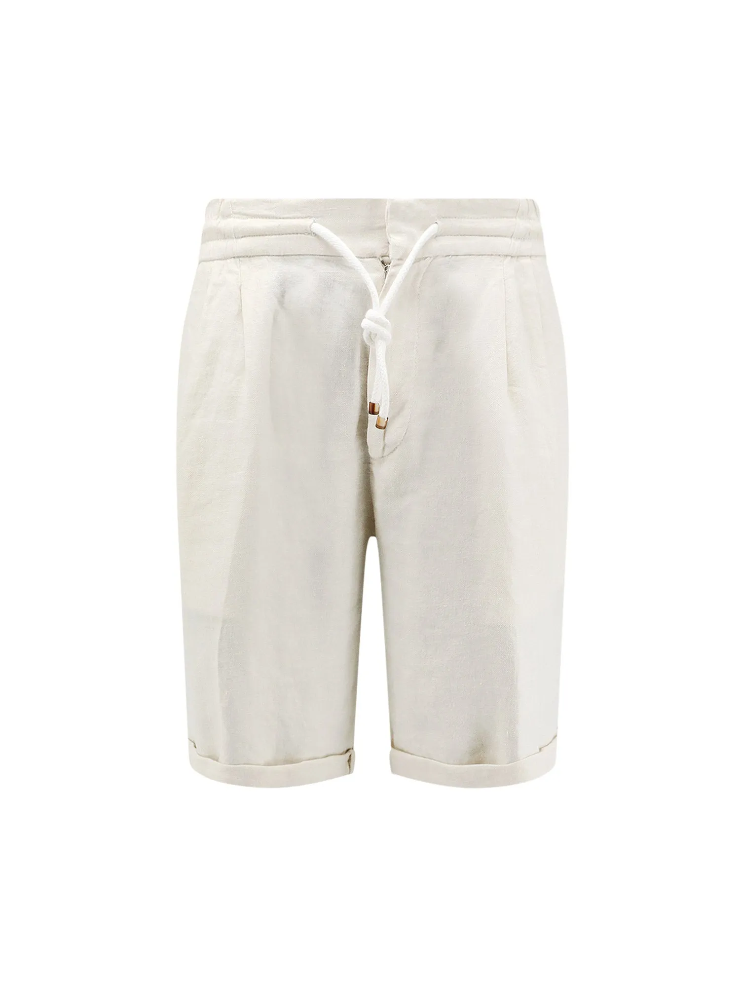 Linen Bermuda Shorts With Drawstring sold by Wanan Luxury