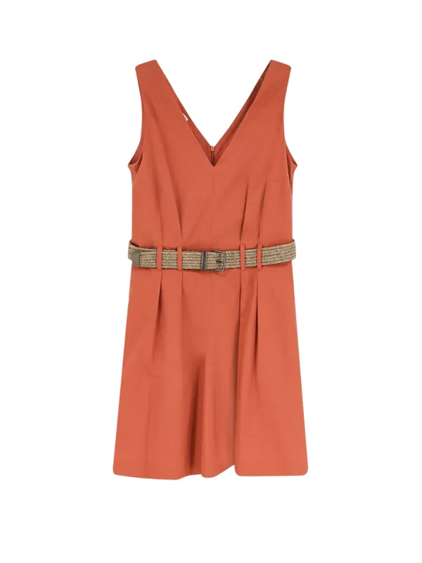 Mini Dress With Belt made by Brunello Cucinelli
