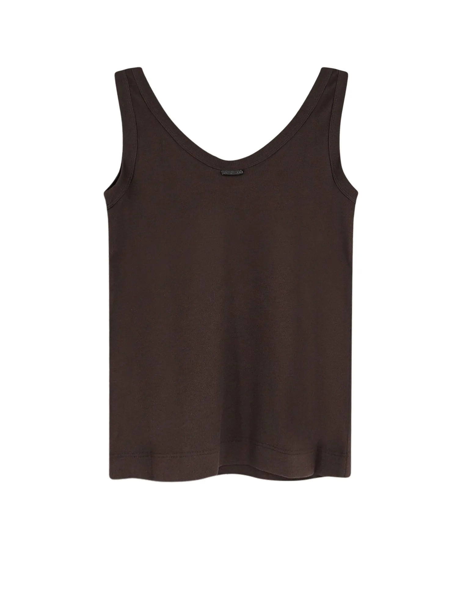 Cotton Blend Tank Top With Back Monili Detail sold by Wanan Luxury product image thumbnail 2