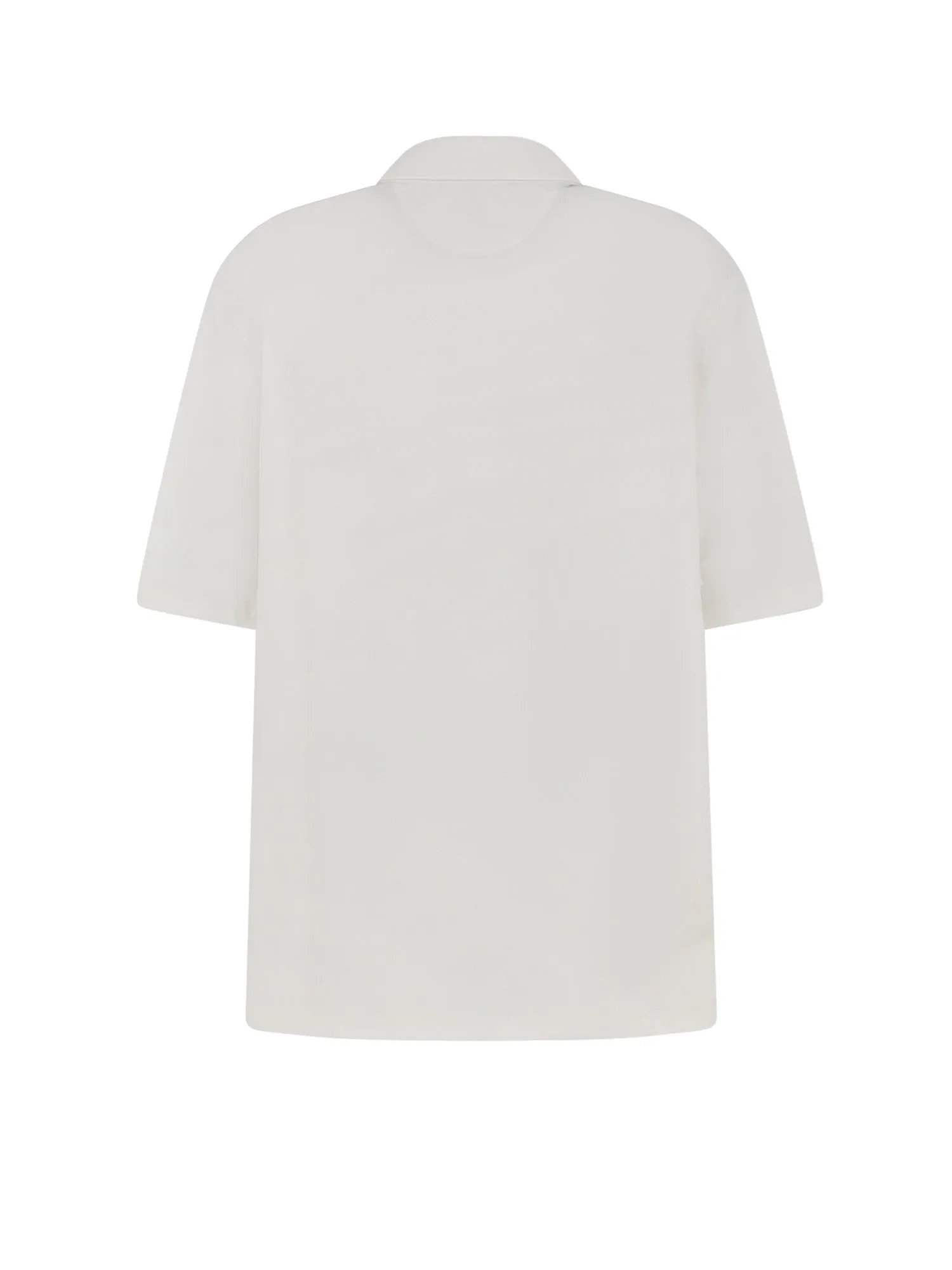 Virgin Wool Polo Shirt With Front Logo Patch sold by Wanan Luxury product image thumbnail 2