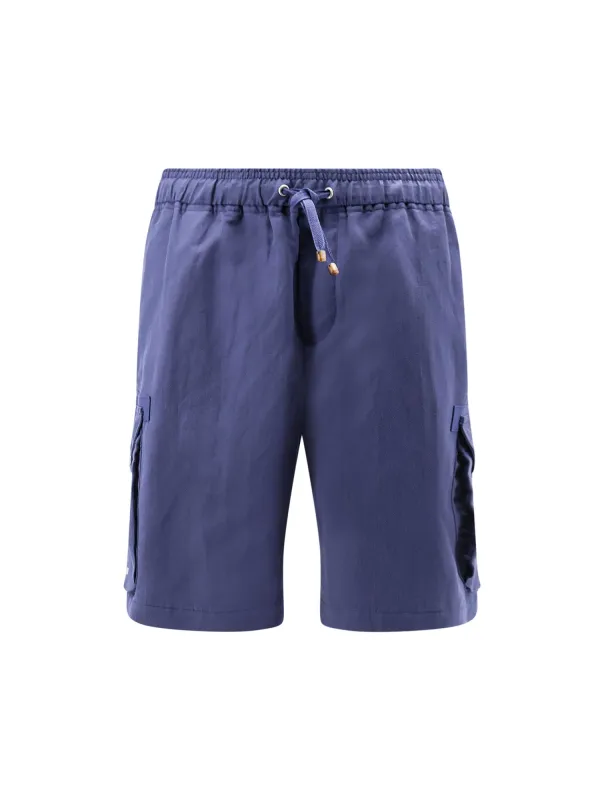 Linen And Cotton Shorts made by Brunello Cucinelli