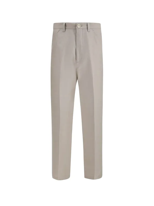 Cotton And Linen Trousers made by Brunello Cucinelli