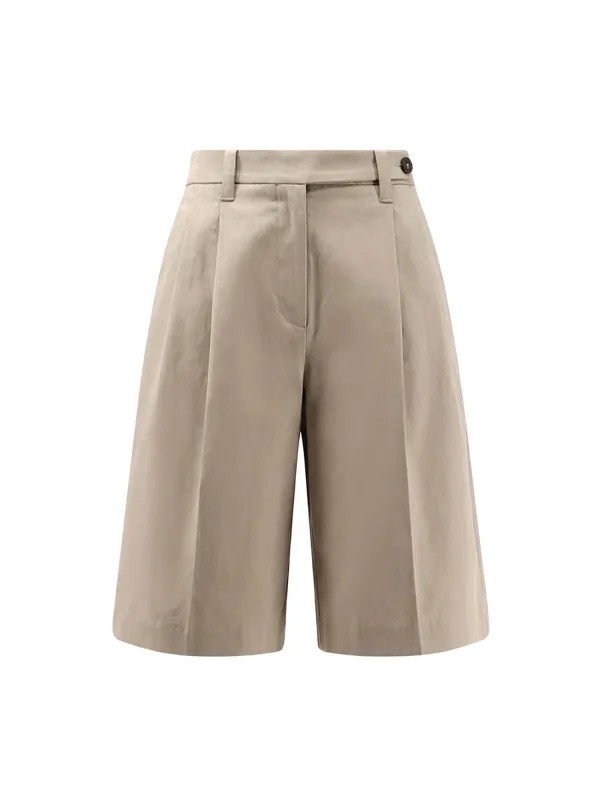 Cotton And Linen Shorts made by Brunello Cucinelli
