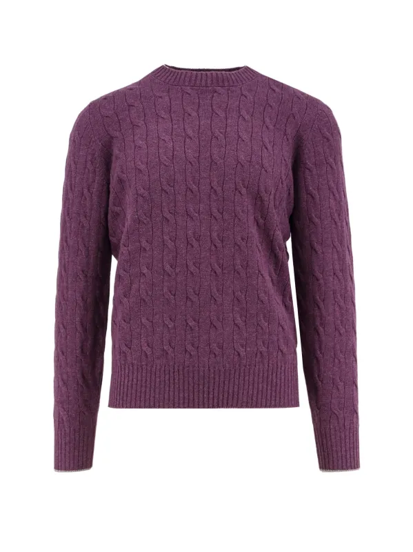 Cable Knit Cashmere Sweater made by Brunello Cucinelli