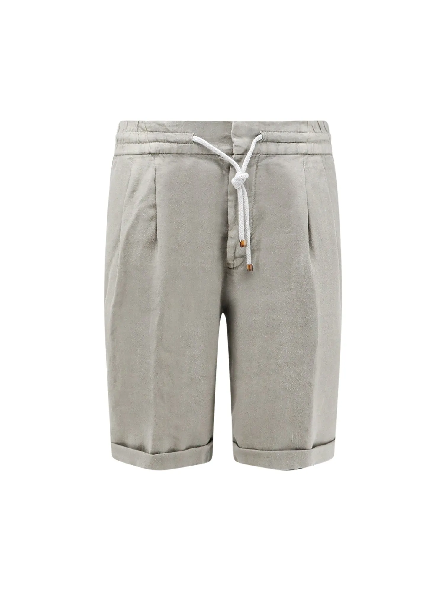 Linen Bermuda Shorts With Drawstring sold by Wanan Luxury