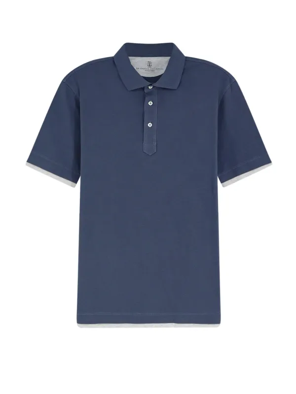 Cotton Polo Shirt made by Brunello Cucinelli