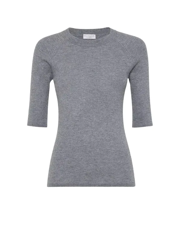 Cashmere And Viscose Blend Lurex Sweater made by Brunello Cucinelli