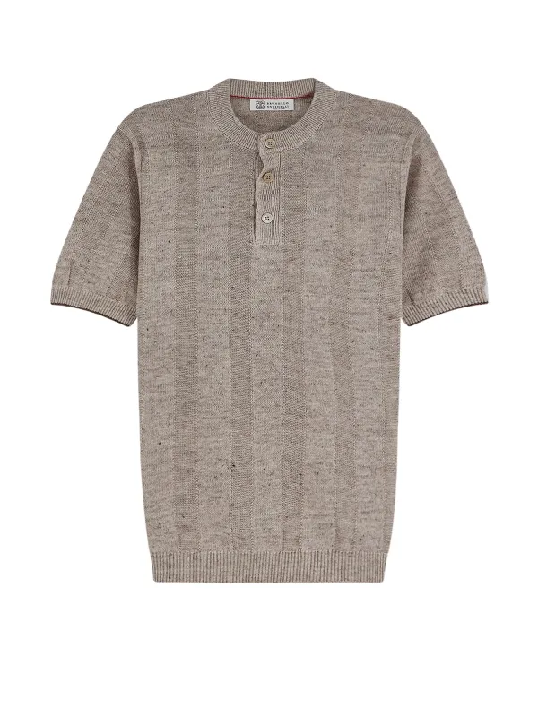 Linen And Cotton Blend Sweater made by Brunello Cucinelli