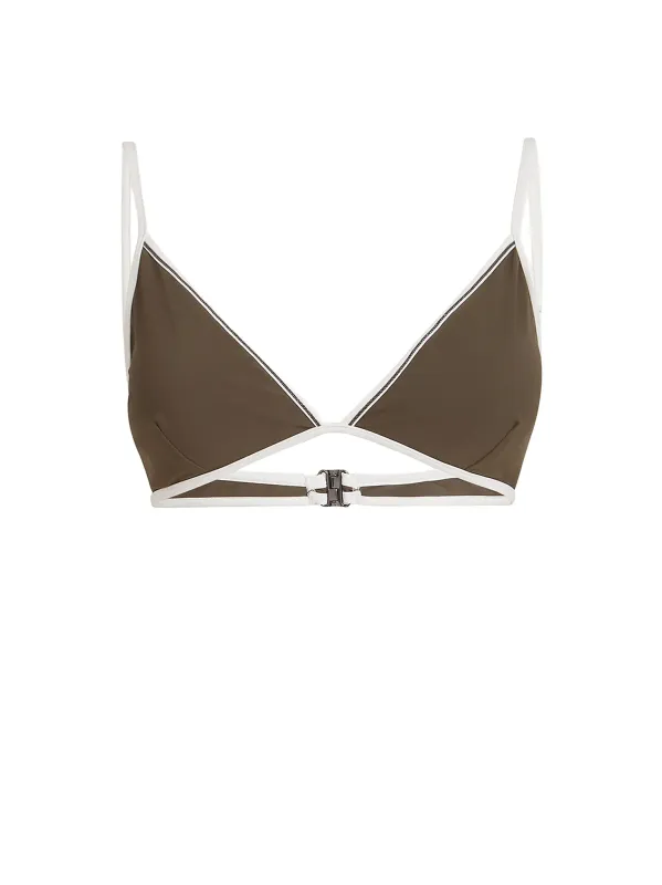 Nylon Bikini Top With Monile Details made by Brunello Cucinelli