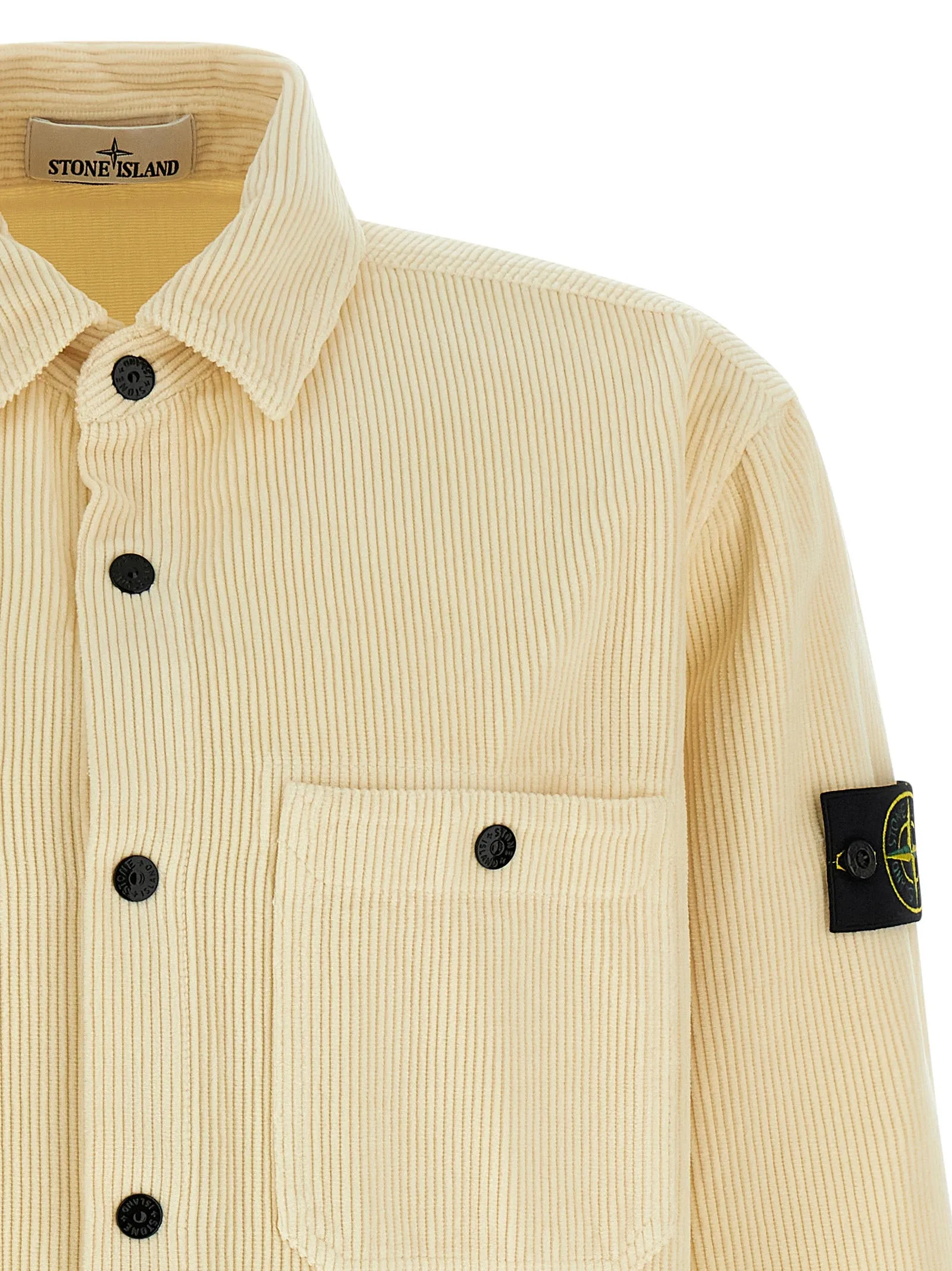 Ribbed Velvet Overshirt Shirt And Blouse Beige sold by Wanan Luxury product image thumbnail 3