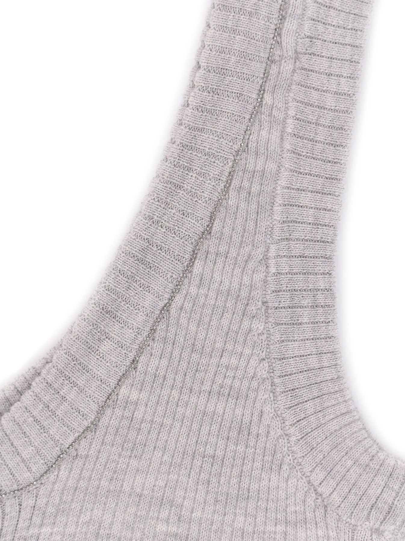 Cashmere And Wool Tank Top With Monili Detail sold by Wanan Luxury product image thumbnail 3