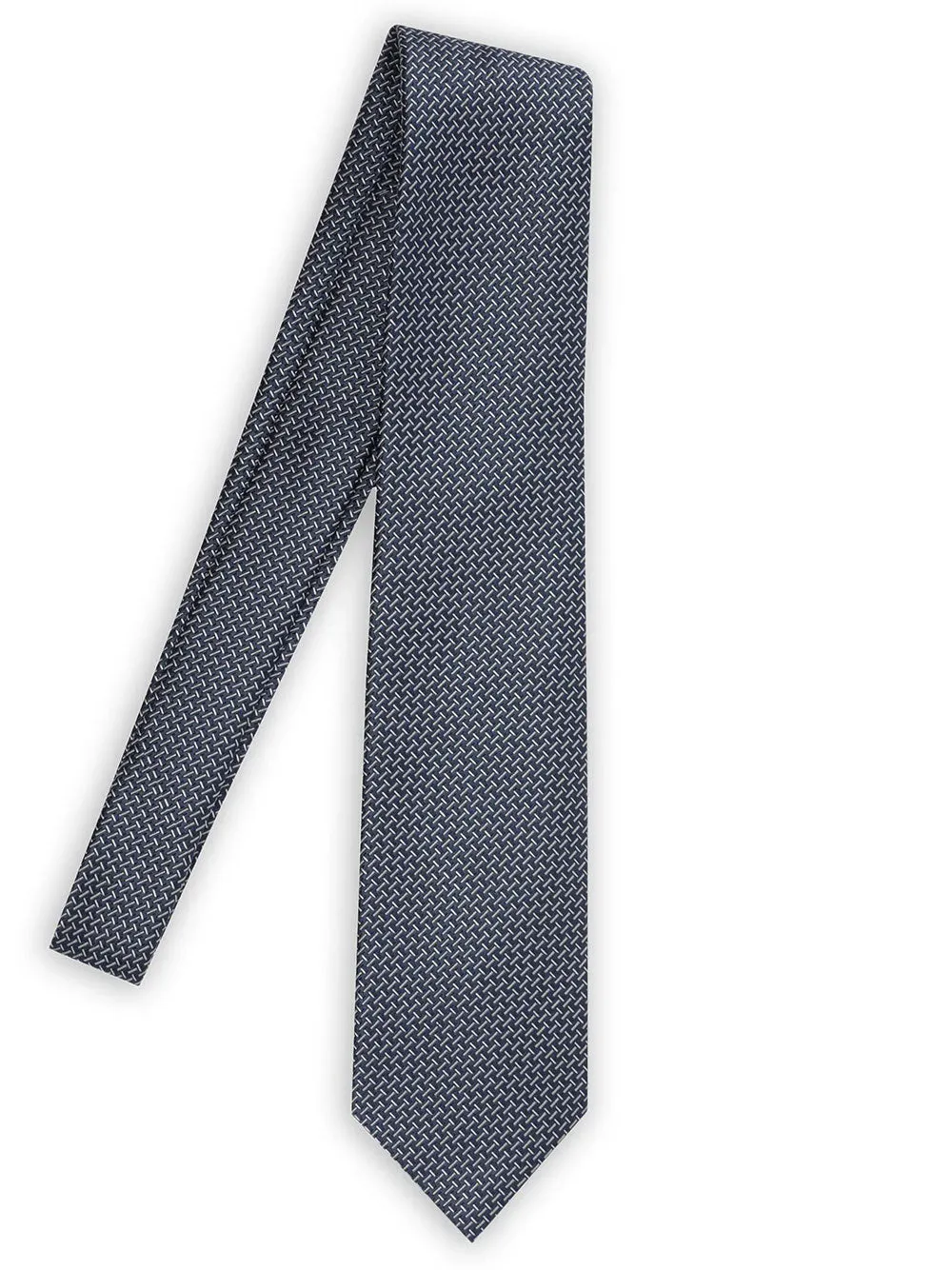 Geometric Pattern Silk Tie sold by Wanan Luxury