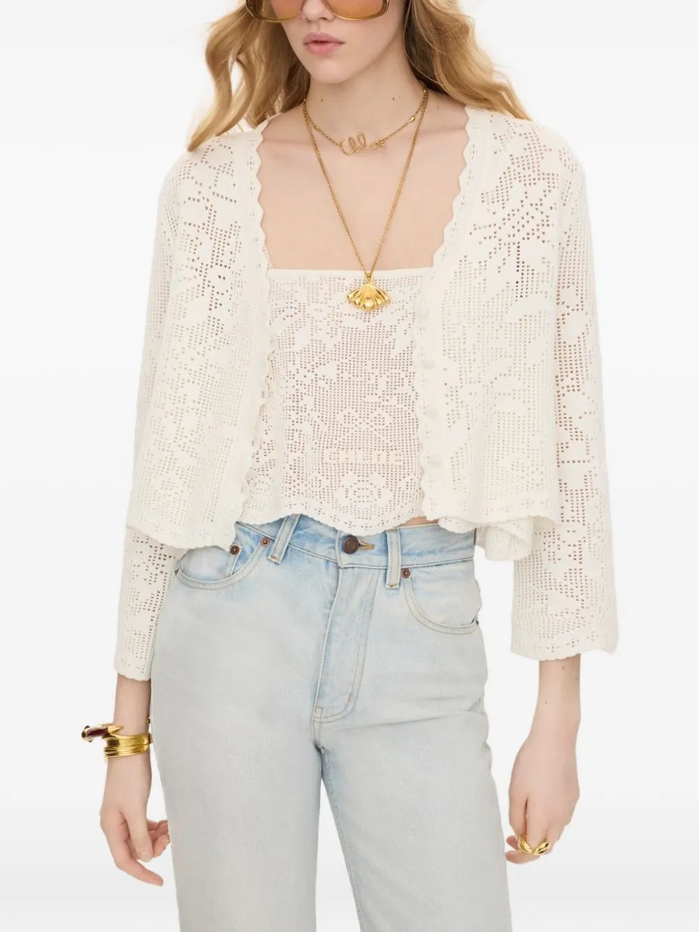 Cotton Cardigan sold by Wanan Luxury product image thumbnail 2