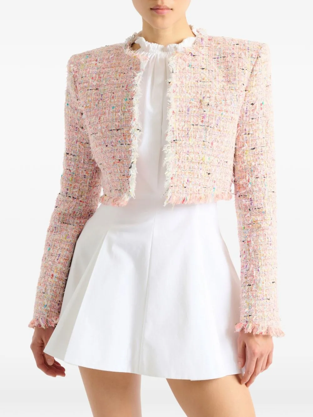 Tweed Cropped Jacket sold by Wanan Luxury product image thumbnail 3