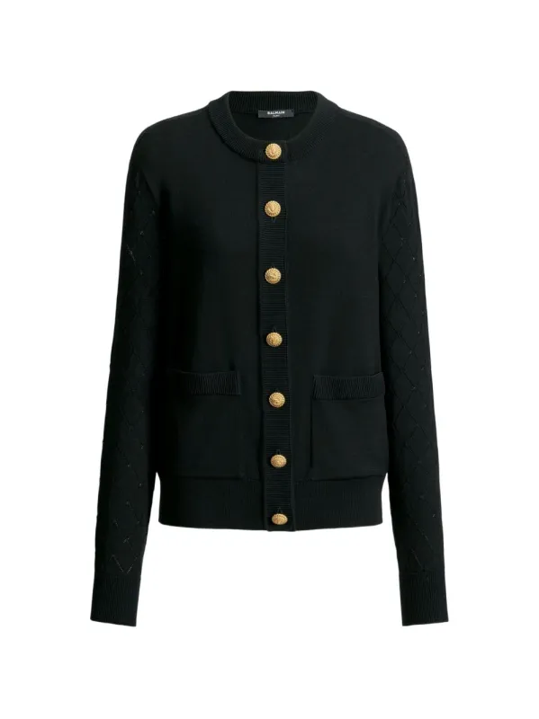 Wool Cardigan made by Balmain
