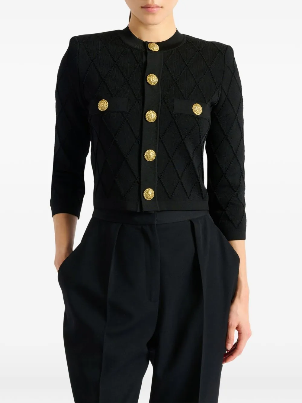 Cropped Cardigan sold by Wanan Luxury product image thumbnail 2