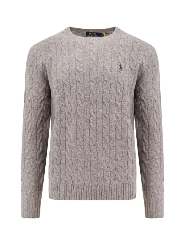 Wool An Cashmere Cable Knit Sweater made by Polo by Ralph Lauren