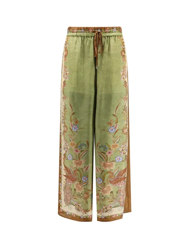 Indra Silk Trousers made by Zimmermann