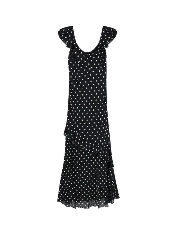 Polka-Dots Viscose Dress made by Self-Portrait