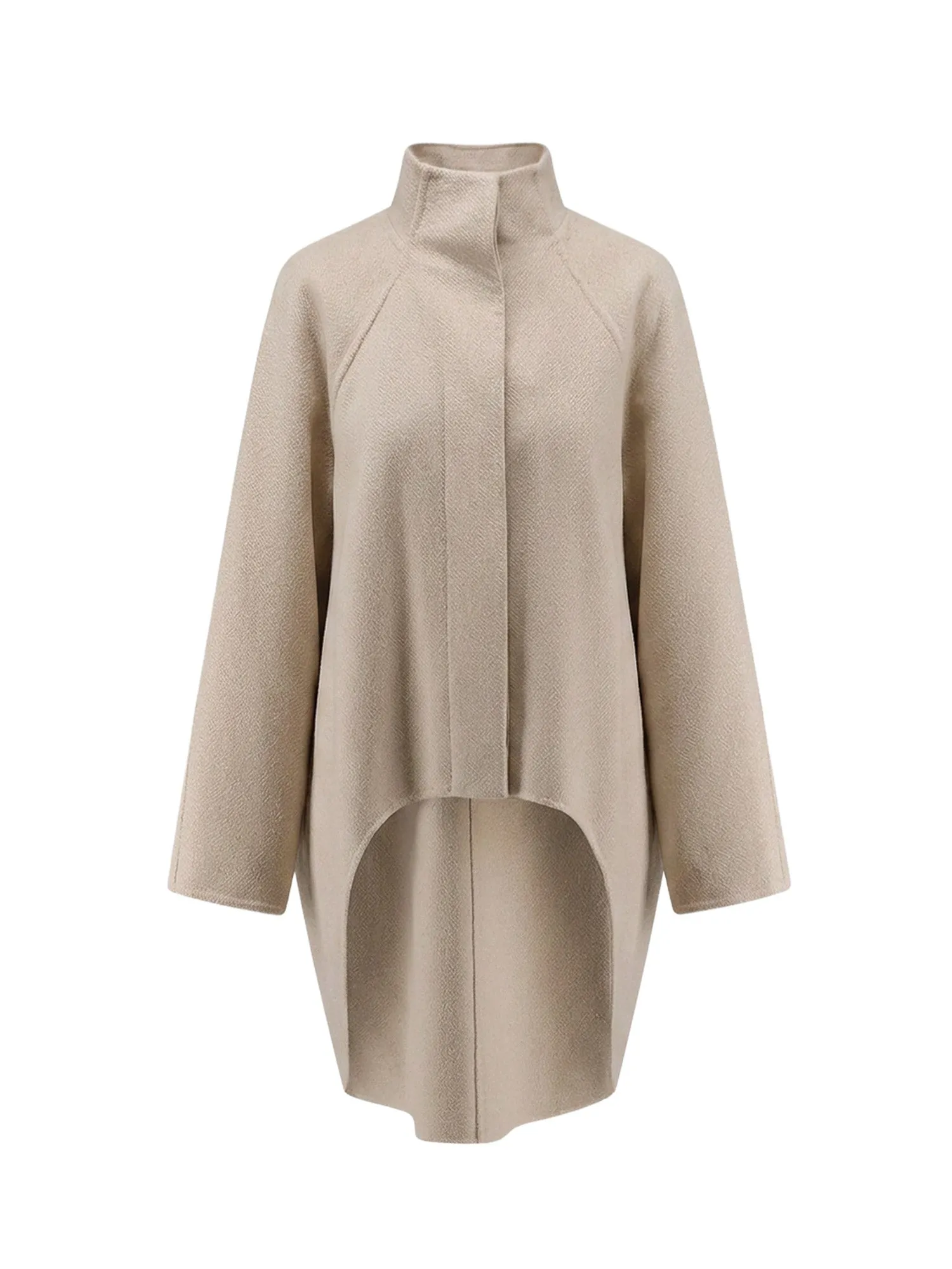 Asymmetrical Cashmere Coat sold by Wanan Luxury