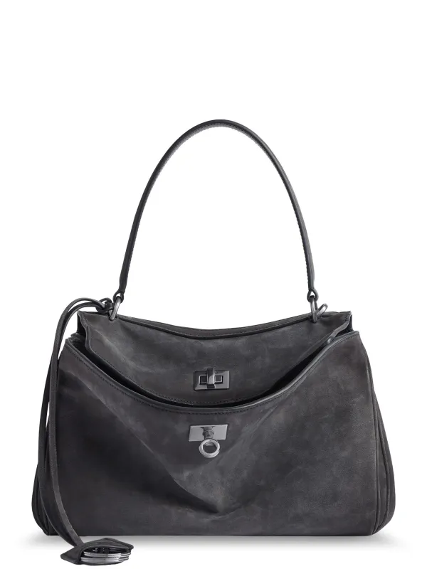 Rodeo S Suede Crossbody Bag made by Balenciaga